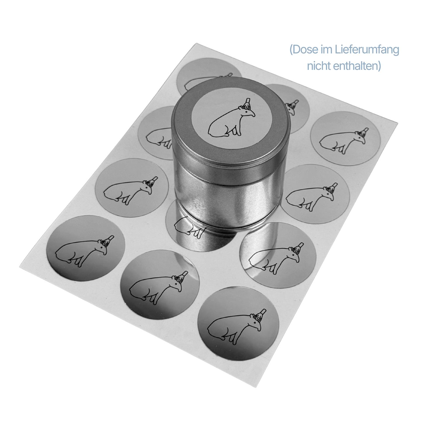 Teepir Chrom Aufkleber (12 Stück)