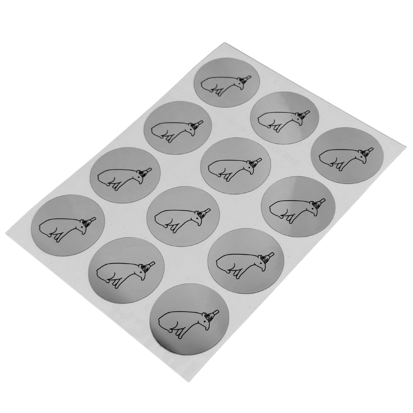 Teepir Chrom Aufkleber (12 Stück)